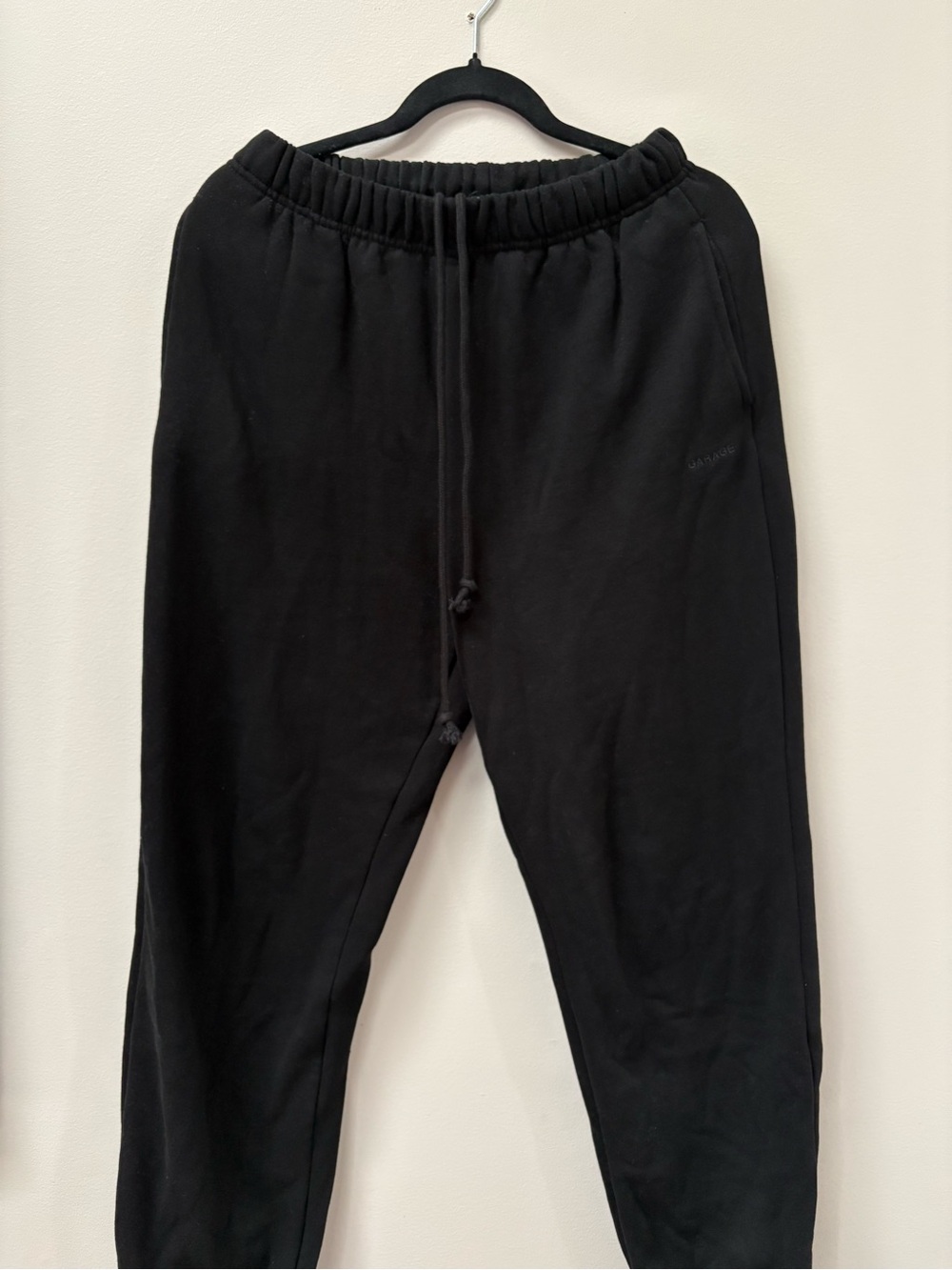 Garage Women's Black Cuffed Drawstring Sweatpants
